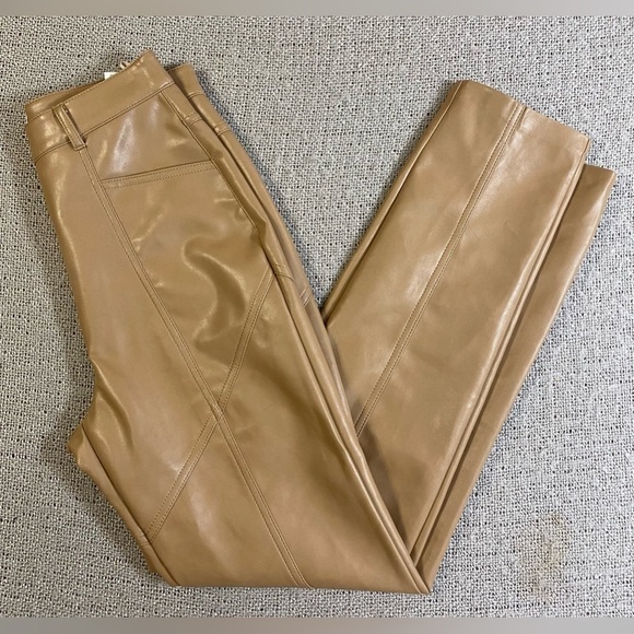 Wilfred Aritzia Rebel High Waisted Straight Leg Vegan Leather Pants - Picture 5 of 14